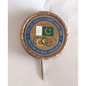 1984 NOC Olympic Stick Pin Pakistan Los Angeles USA Games